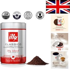 Illy Classico Medium Roast 100% Arabica Coffee - 250g Tin for Espresso Lovers 39.96 per kilo