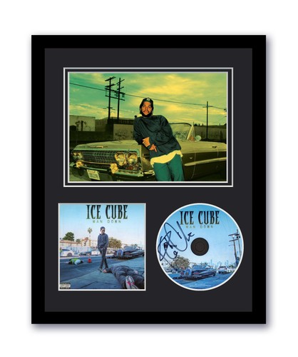 Ice Cube Autographed Signed 11x14 Custom Framed CD Photo Man Down ACOA