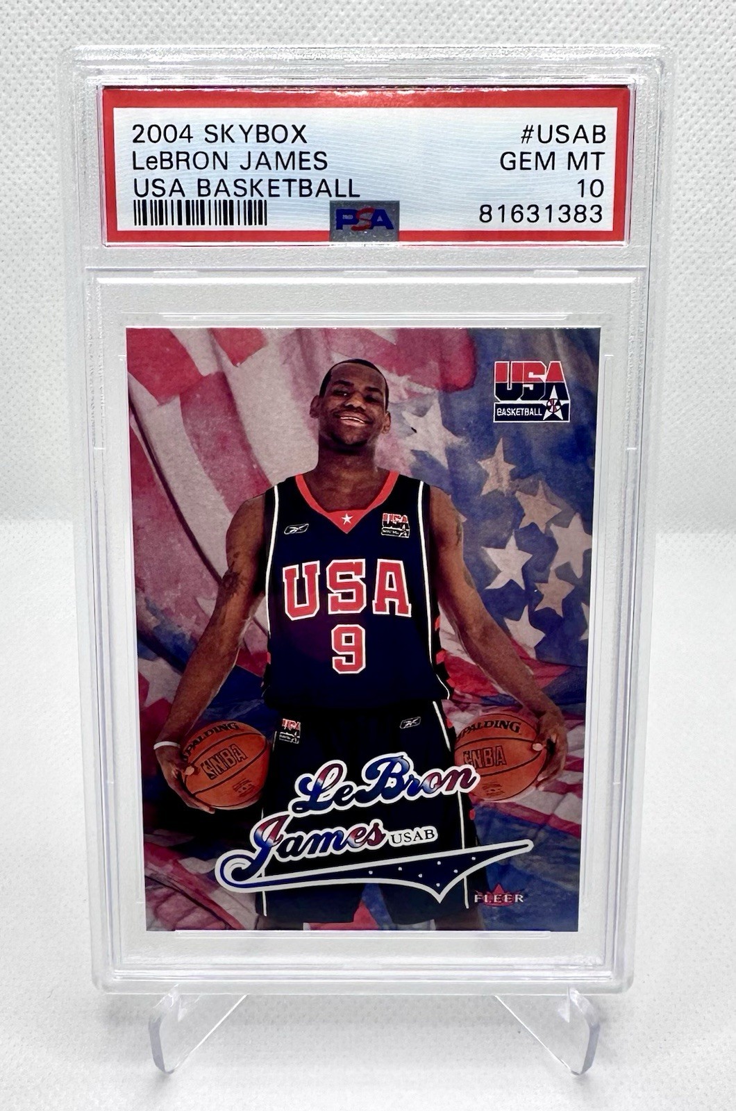 2004 Skybox Lebron James USA Basketball Olympics #USAB RC PSA 10 Gem Mint
