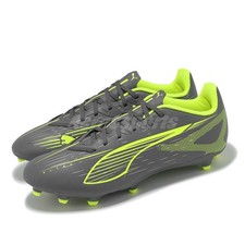 Puma Ultra 5 Play Matte Aged Silver Yellow Alert Men FG/AG Soccer Shoe 108169-03