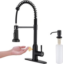 Black Touchless Kitchen Faucet KEER Smart Motion Sensor Hands Free Single Hand