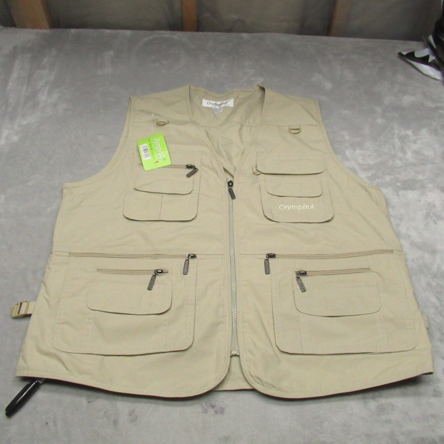 Fishing Vest Mens Large Beige Multi Pocket Gorpcore Utility Travel Photo NWD
Opens in a new window o