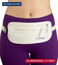 RFID Blocking Money Belt for Travel - Ultra Comfortable Hidden Travel Wallet, Li