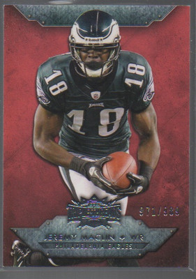 JEREMY MACLIN 2012 TOPPS TRIPLE THREADS RED 971/989 EAGLES
