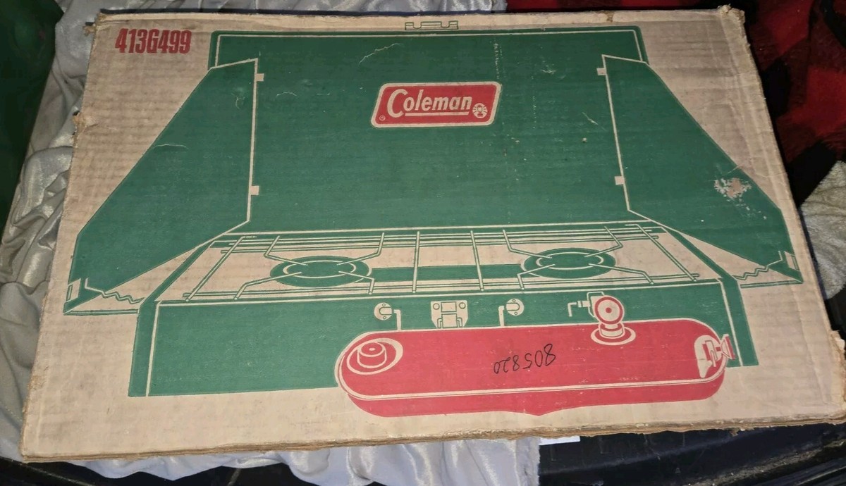 Coleman Stove 2 Burner White Gas Model 4136 Green Vintage Coleman Stove 2 Burner White Gas Model 4136 Green Vintage