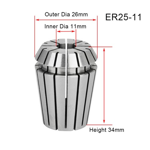 Spring Collet CNC Milling Lathe Chuck Or Clamp Nut ER11 ER16 ER20 ER25 ER32 All - Picture 89 of 118