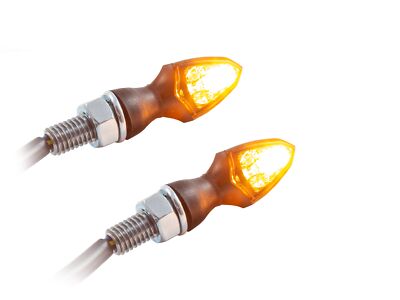 Universal Motorrad SMD LED Blinker Shield Rücklichtkombination getönt M8 E-geprü