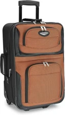 Travel Select Amsterdam Softside Rolling Luggage Carry On 21" Expandable Orange
