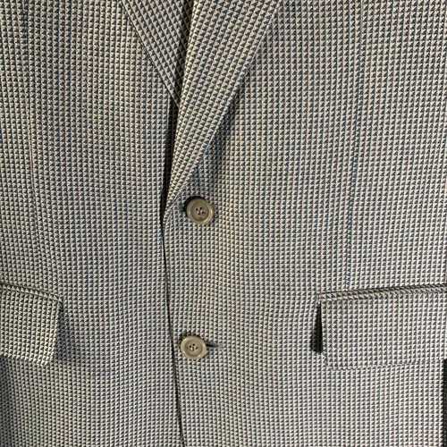 PIERRE BALMAIN Paris Mens Blazer Jacket Sz 42 Micro Plaid Check Suit Sport Coat - Picture 3 of 15