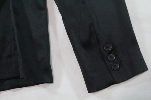 NILI LOTAN - $945 BLACK SILK CHARMEUSE "SOPHIA" BLAZER/JACKET (SEXY AF!!!) 4 - Picture 14 of 18