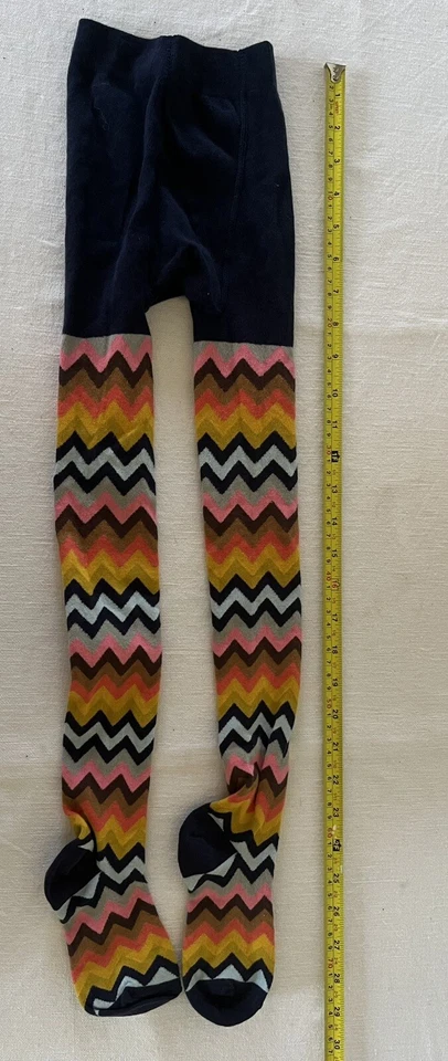 Medias Lands End coloridas en zig zag talla 7-10 mezcla de algodón mediana Foto 4 de 4