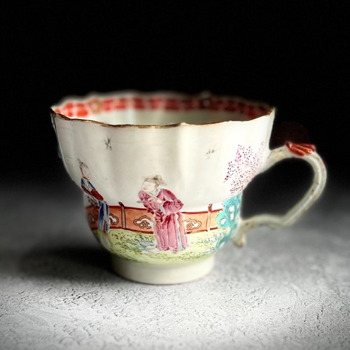 IMPORTANT 18th Century Bow Porcelain Cup Kakiemon Ogee Shape Circa 1760 AF