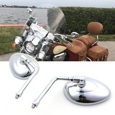 Pair Motorcycle Mirrors Chrome Rear View For Indian Chief Classic Chief Vintage