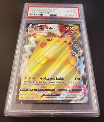 Pikachu VMAX PSA 10 Vivid Voltage 44/185 Full Art Gigantamax Pikachu VMAX PSA 10 Vivid Voltage 44/185 Full Art Gigantamax