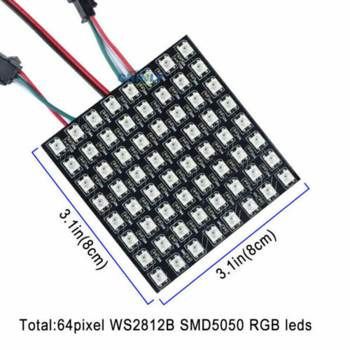 DC5V WS2812B RGB Flexible LED Panel Matrix Programmable Display Screen Lights - Picture 12 of 21