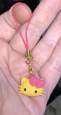 Hello Kitty Charm Phone Zipper Pull  Keychain Add On Attachment 