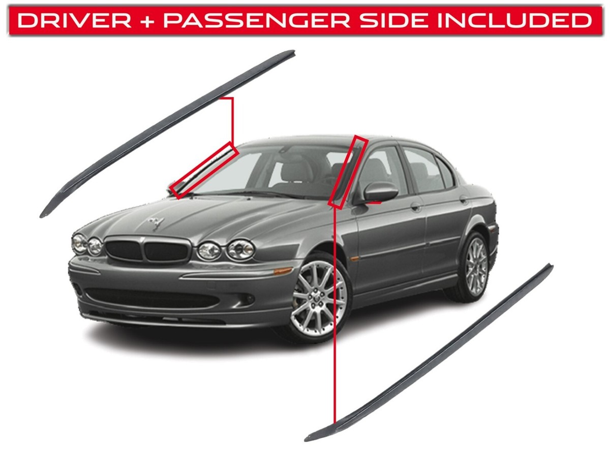 新政a-tayp JAGUAR OEM 01-08 X-Type Windshield-Reveal Molding SET