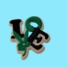 Love Shoe Charm Marijuana Leaf Peace Sign