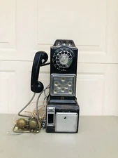 Gray Manufacturing Company Hartford Pay Telephone 3 Coin Slot w  Rotary Dial