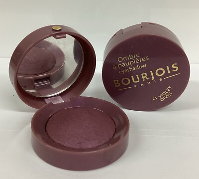 Bourjois Eyeshadow 21 VIOLET DIVIN .05oz AS PICTURED, NO BOX! LOT OF 2