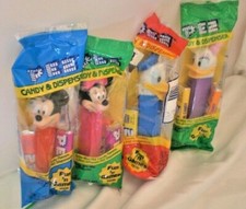 MICKEY MOUSE MINNIE DONALD DUCK DAISY DISNEY PEZ SET FACTORY PACKAGED