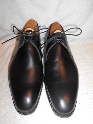 New Sid Mashburn Black 2 Eyelet Plain Toe Oxfords Bench Made  display picture 3