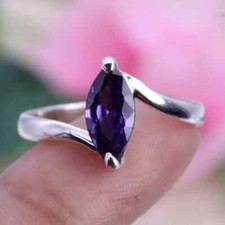 925 Sterling Silver Ring / Amethyst / Wedding Ring/ Women's Rings SB-88