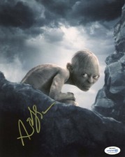 Andy Serkis Lord of the Rings Autographed Signed 8x10 Photo ACOA