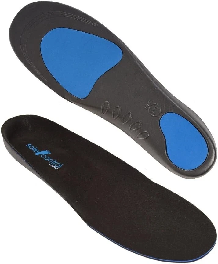 Sole Control Comfort Orthotic Insoles, Treats Plantar Fasciitis, Heel Spurs