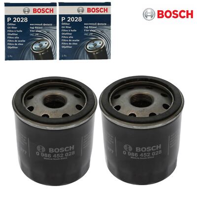 2X BOSCH 0 986 452 028 ÖLFILTER FÜR DAIHATSU CHARMANT TOYOTA AVENSIS COROLLA