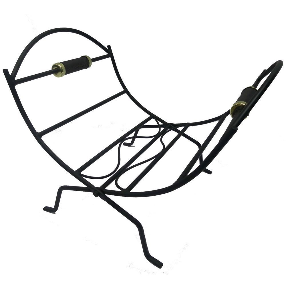 Log Holder Cradle Fireplace Wood Coal Basket Log Store Rack Firewood