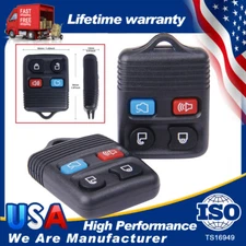 2 Pack Keyless Entry Remote Control Key Fob Transmitter Alarm 4Button For Ford