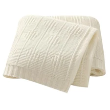 Baby Blanket Cozy Knit Soft Neutral Swaddling Receiving Baby Blankets for Boy...