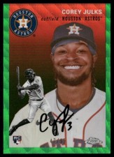 Corey Julks 2023 Topps Chrome Platinum Anniversary GREEN WAVE /99 #256 RC