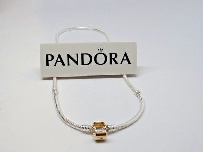 New Pandora 14Kt GOLD Clasp 45 CM Silver 17.8 New Pandora 14Kt GOLD Clasp 45 CM Silver 17.8