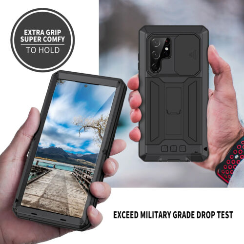 Samsung Galaxy S22 Ultra Military Grade Aluminium Full-Body Rugged Cover Case - Picture 12 of 28