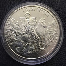 1oz 999 Fine Silver - Prospector Coin - Provident Metals 89.99 per troy oz