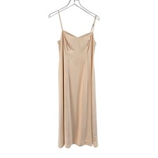 Fame And Partners Formal Gown Womens 8 Bridesmaid Sleeveless Pale Peach Neutral