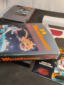 🔥NES The 3D Battles of WorldRunner CIB Game Tested Working Cart Authentic CLEAN