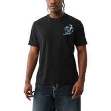 Image of True Religion109301 Mens T Shirts Nature Graphic Crew Neck Summer Cotton Tee
