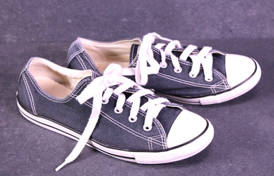 Converse Sneaker Chucks All Star Dainty OX Gr. 38,5 grau Canvas Damen BC1661