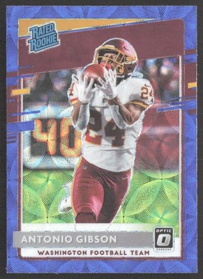 Antonio Gibson 2020 Donruss Optic Blue Scope #185 RC Washington Football Team