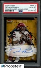 2024 Topps Finest Gold Refractor Jayden Daniels RC ON CARD AUTO 45/50 PSA 10