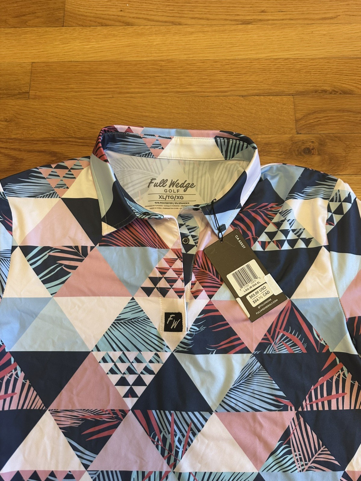 Women's Tropical Polo Shirt Nightshade Xl