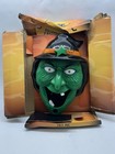 Halloween Talking and Light Up Green Witch Door Bell with Mutiple Sayings Decor