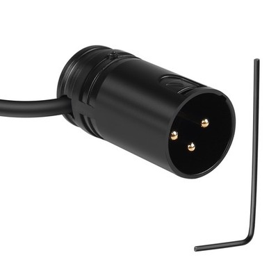 Gold 3 Pin XLR rechter Winkel Mikrofon Lötzinn Adapter Stecker