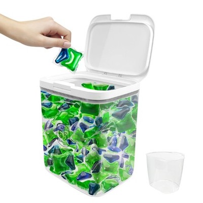 5.5L Large Capacity Container With One-Press Lid - Laundry Room Organization ...