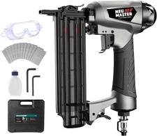 Clavadora Neumática 18 Gauge con Maletín y Gafas de Seguridad