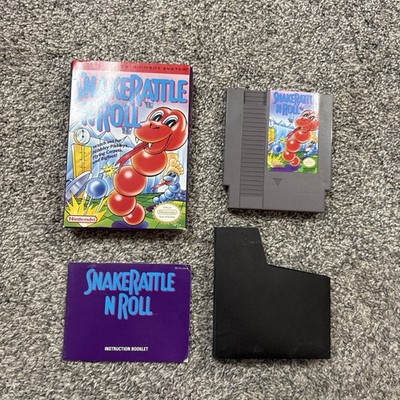 Nintendo Snake Rattle 'N' Roll 1991 NES Complete CIB Tested Works