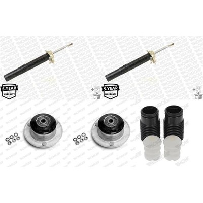 2x MONROE STOßDÄMPFER+DOMLAGER+PROTECTION KIT VORNE passend für BMW 5er E39